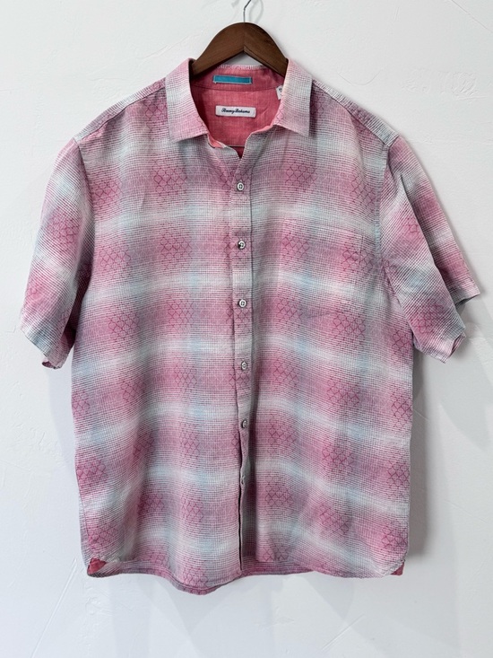 Tommy Bahama Other - Tommy Bahama Ravenna Plaid Short Sleeve Button Down Linen Blend Men's Size XL